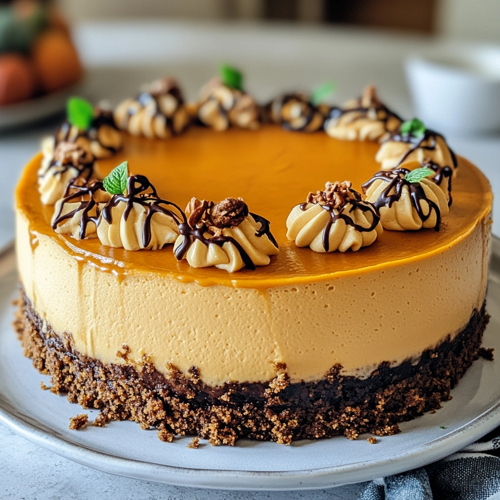 Adorable Pumpkin Patch Cheesecake – Fall Dessert Delight recipe