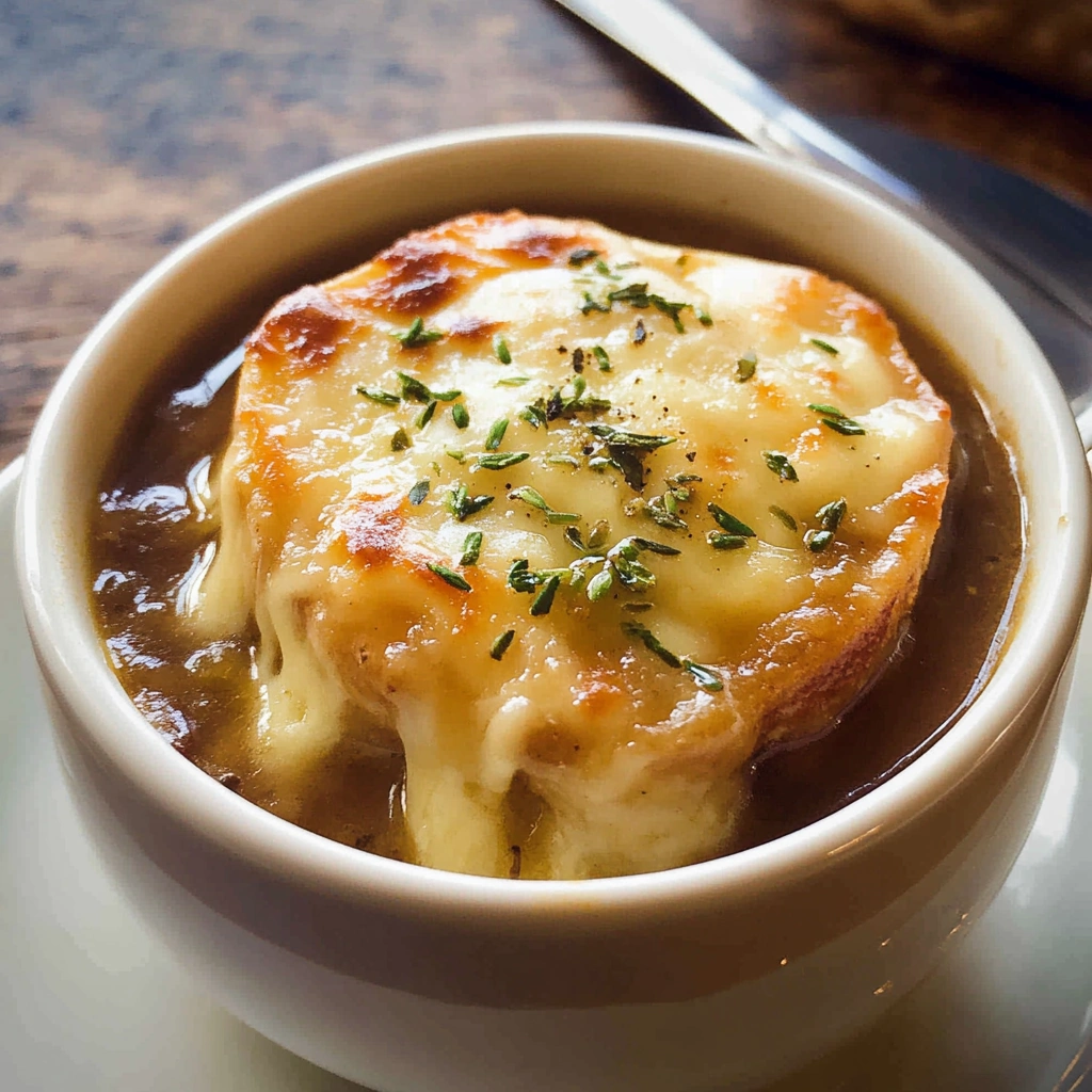 Caramelized Onion French Soup Golden: Cozy Comfort Food recipe