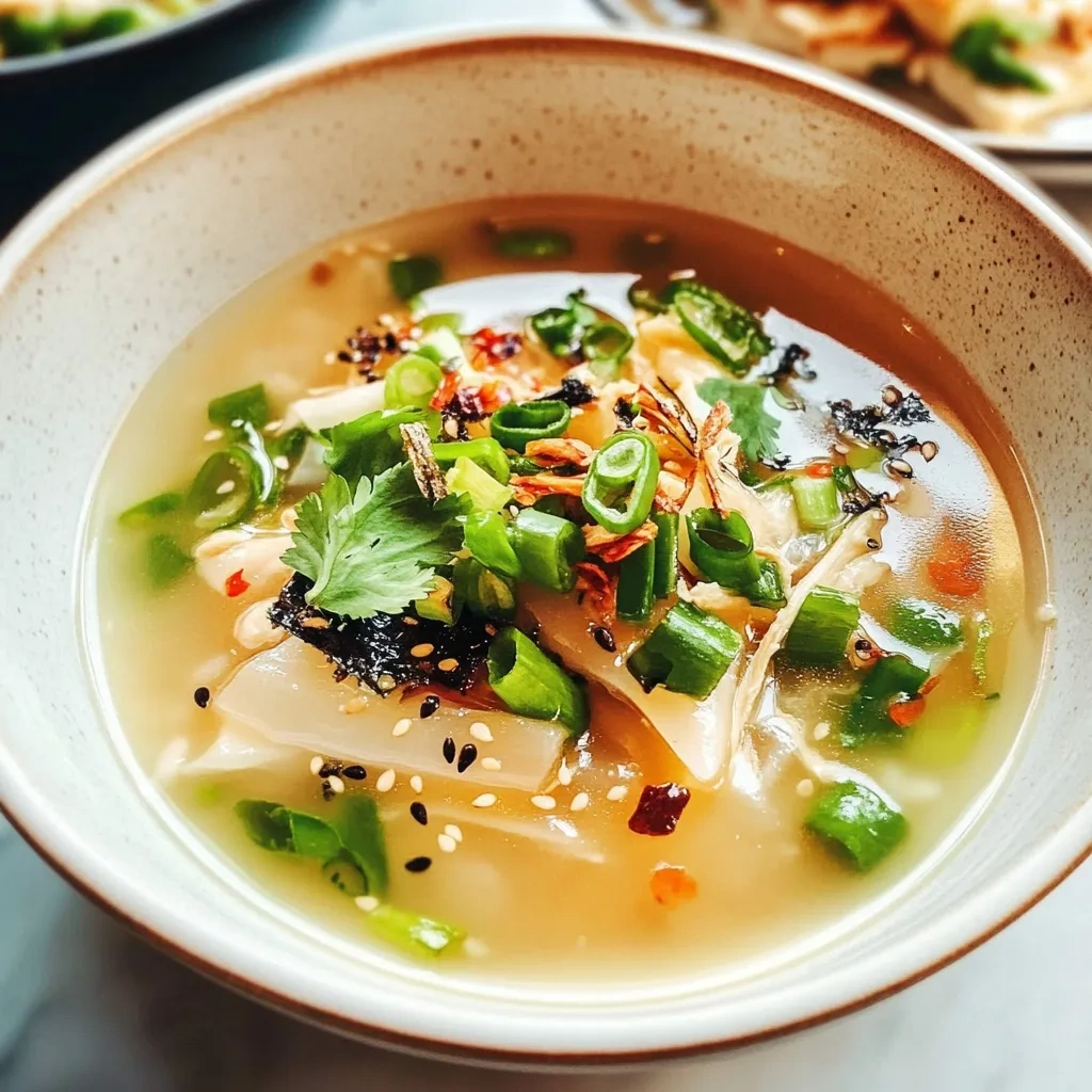 Comforting Rich Ginger Scallion Chicken Soup Recipe recipe
