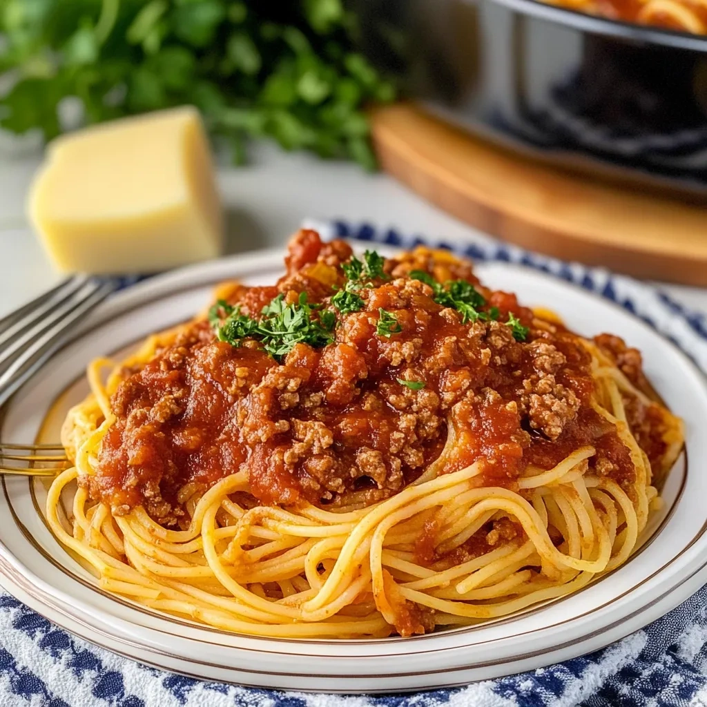 Aromatic Crockpot Spaghetti Meat Sauce Recipe Delight recipe