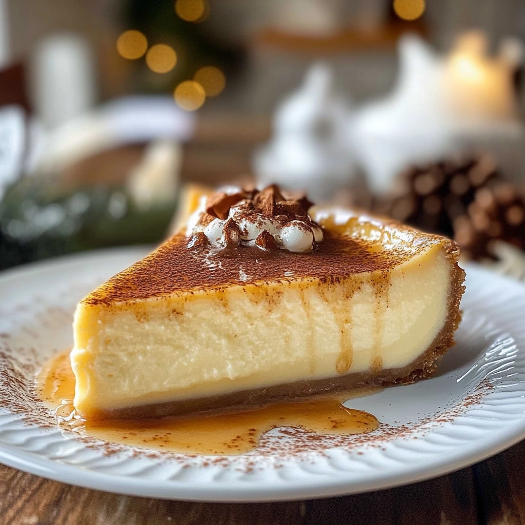 Creamy Christmas Eve Cinnamon-Vanilla Custard Pie Magic recipe