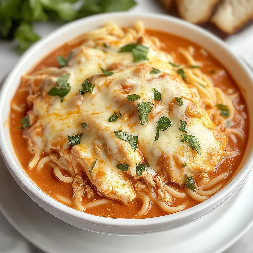 Cozy Crockpot Chicken Parmesan Soup Recipe for Comfort recipe