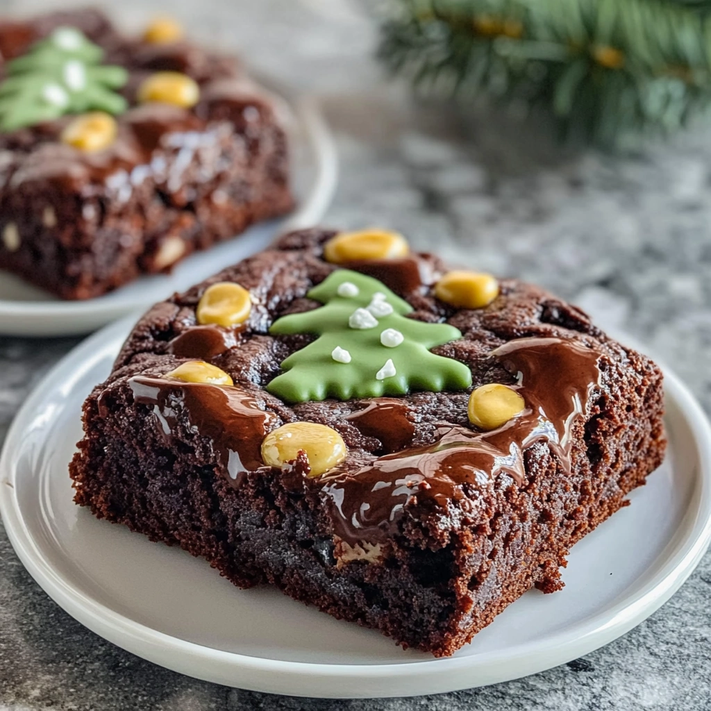 Delectable Christmas Tree Brownies: Festive Treats Made Easy recipe
