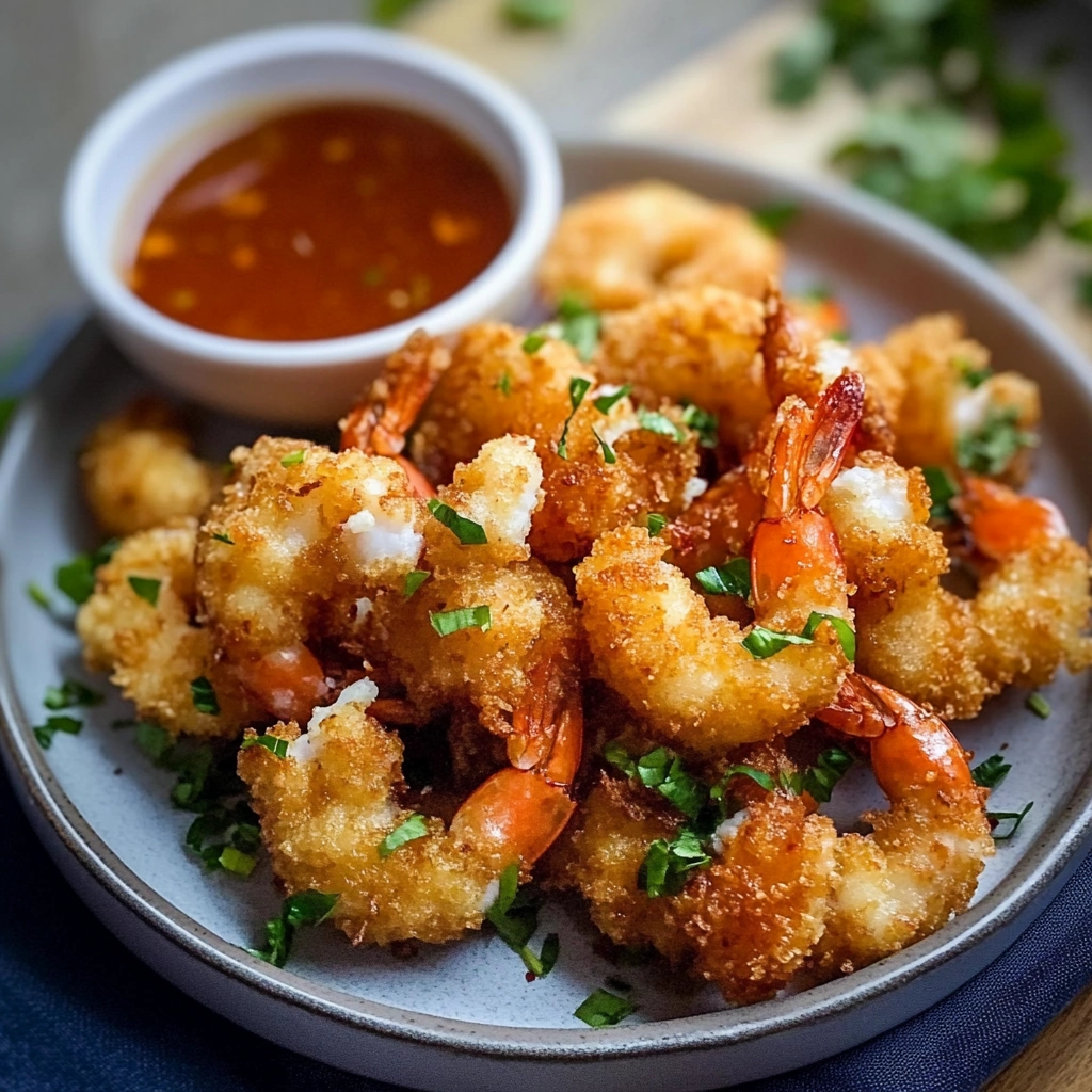 Crispy Coconut Shrimp with Sweet Dipping Sauce Delight recipe